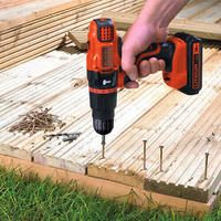 Дриль-шуруповерт акумуляторний ударний BLACK+DECKER BDCH188N