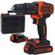 Дриль-шуруповерт акумуляторний ударний BLACK+DECKER BDCHD18KB