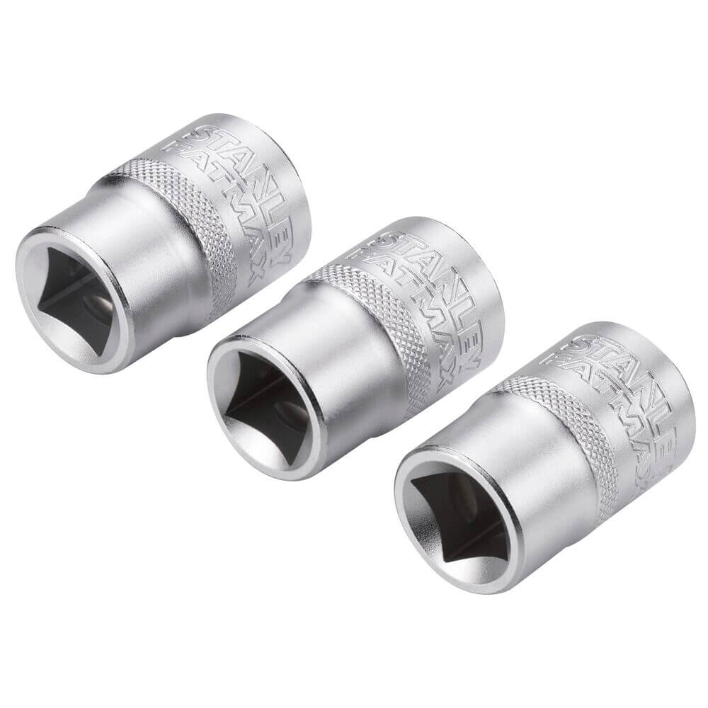 Набір торцевих головок 1/2 Maxi Drive, із шестигранним профілем, 3 шт: 17, 18, 19 мм. STANLEY FMMT17094-0