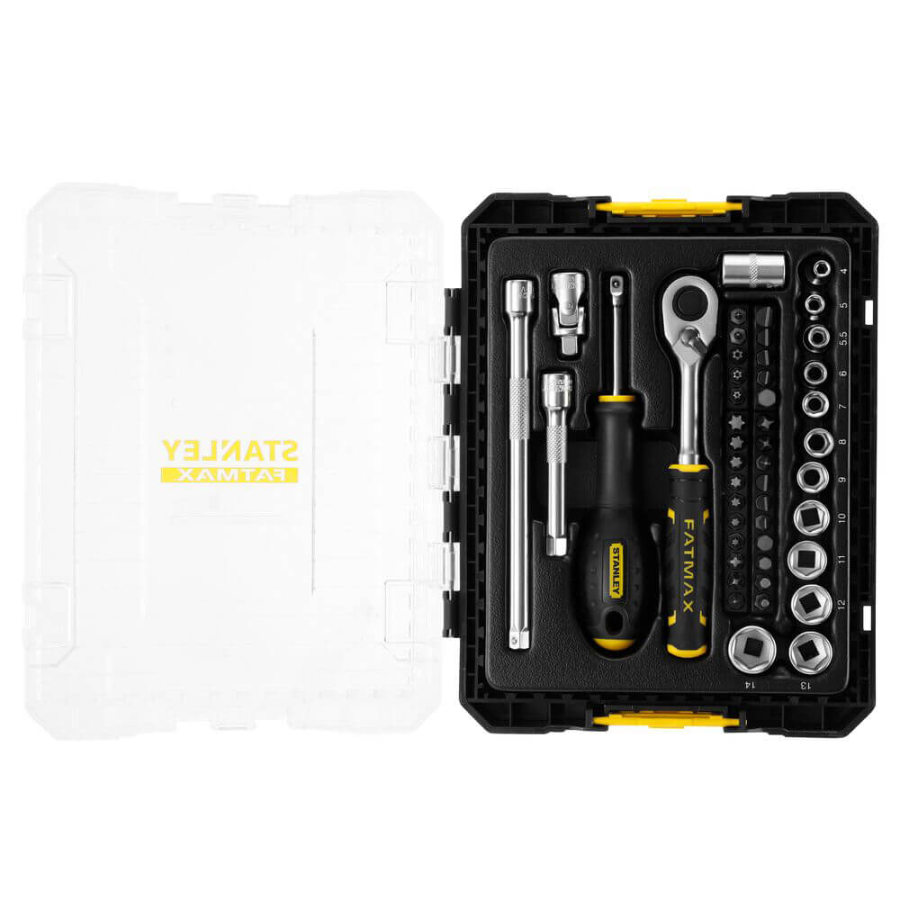 Набір торцевих головок 1/4 FATMAX® Maxi Drive, шестигранних, 48 предметів STANLEY FMMT98101-0