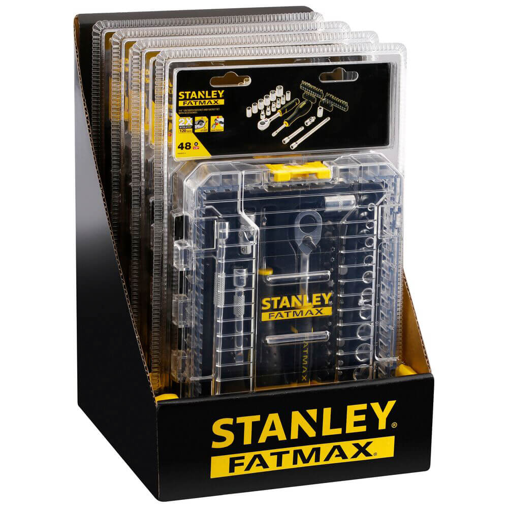 Набір торцевих головок 1/4 FATMAX® Maxi Drive, шестигранних, 48 предметів STANLEY FMMT98101-0