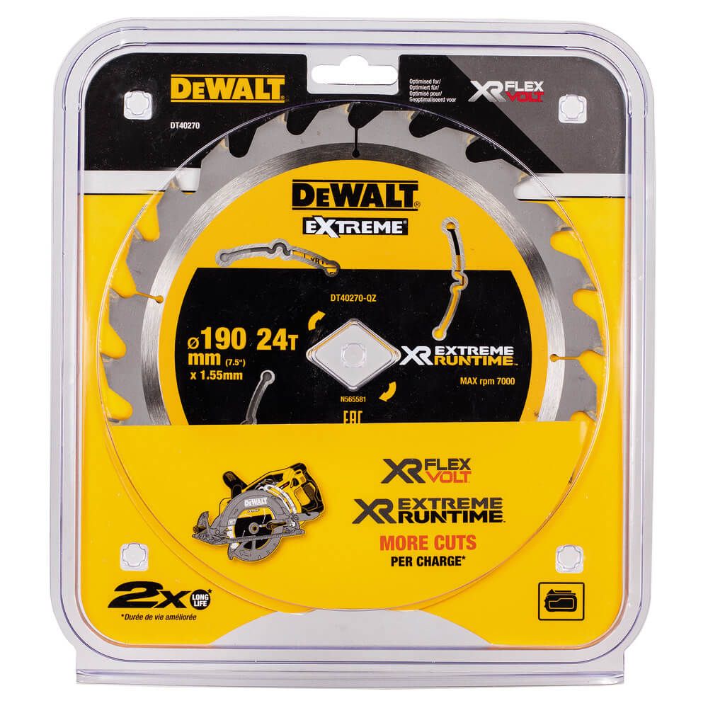 Диск пилковий XR FLEXVOLT EXTREME c ромбовидною посадкою DeWALT DT40270