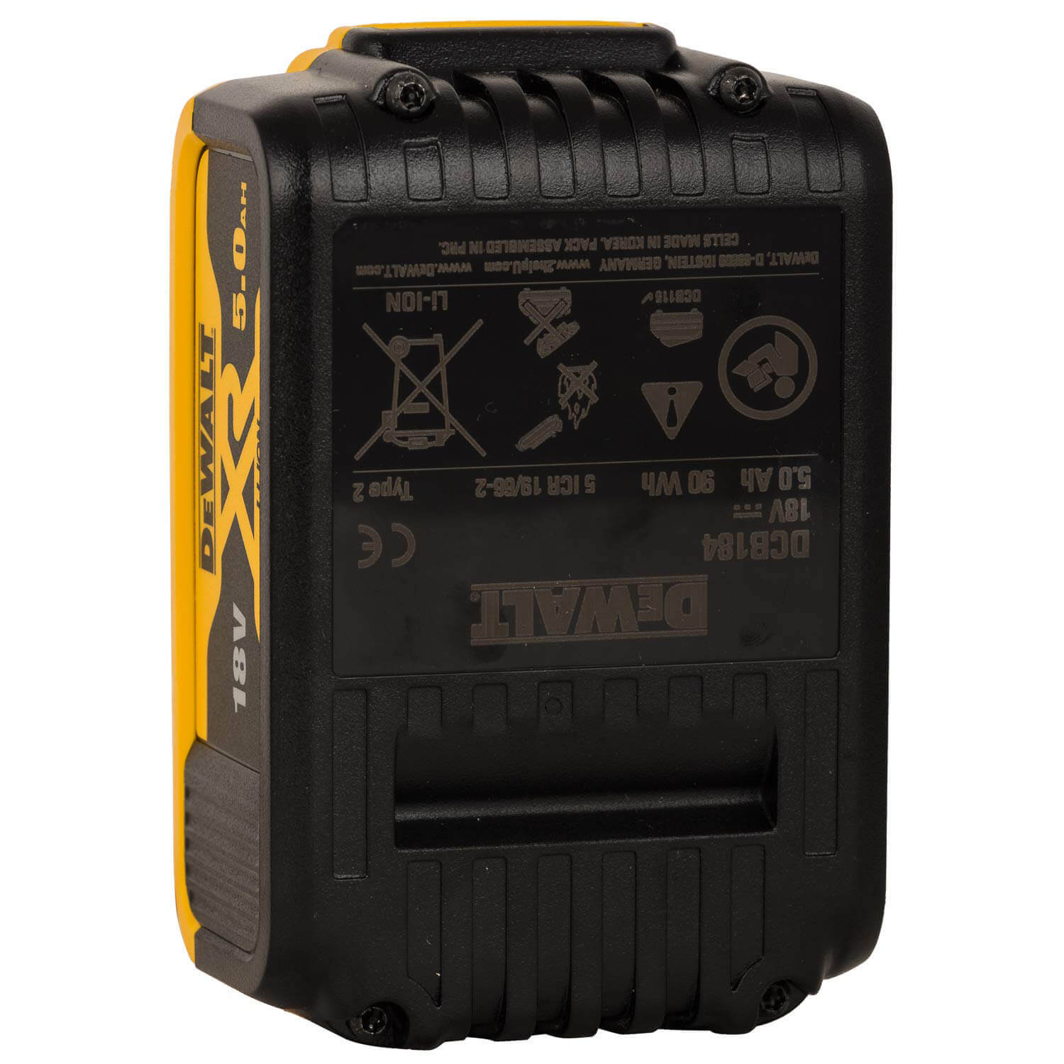 Набір з двох інструментів безщіткових DeWALT DCK266P2+DCB184