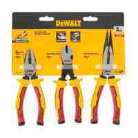 Набір з трьох шарнірно-губцевих інструментів LASER HARDENED VDE 1000V DeWALT DWHT82811-0