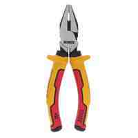 Плоскогубці електрика LASER HARDENEDl VDE 1000V комбіновані довжиною 160 мм DeWALT DWHT82810-0