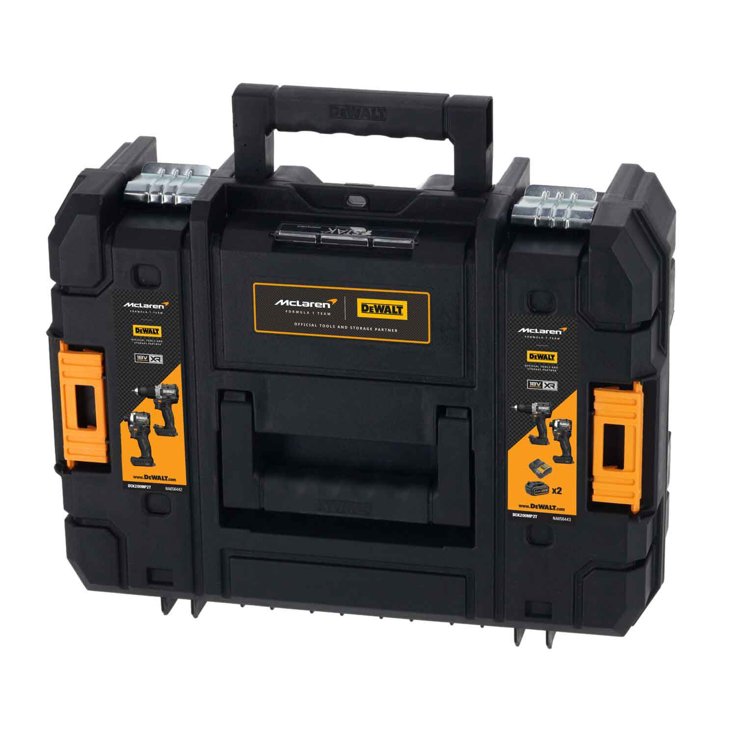 Набір з двох інструментів акумуляторних безщіткових McLaren F1 TEAM LIMITED EDITION DeWALT DCK200MP2T