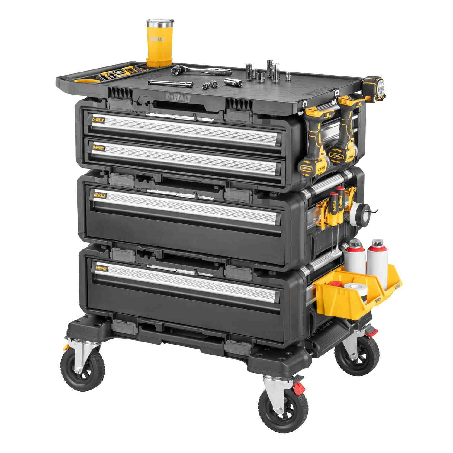 Робоча станція 5 в 1 (комплект ящиків на візку) TOUGHSYSTEM 2.0 DXL DeWALT DWST60510-1
