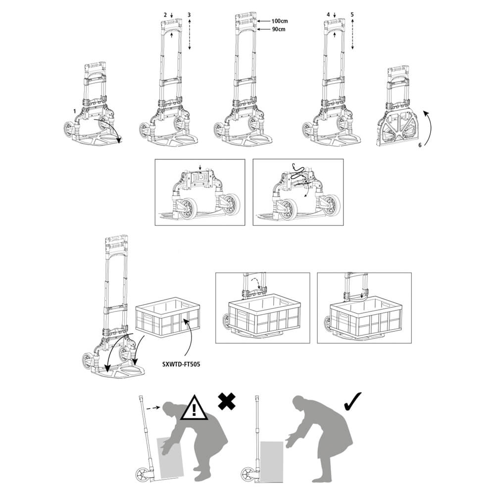 Візок вантажний складний STANLEY SXWT-FT501
