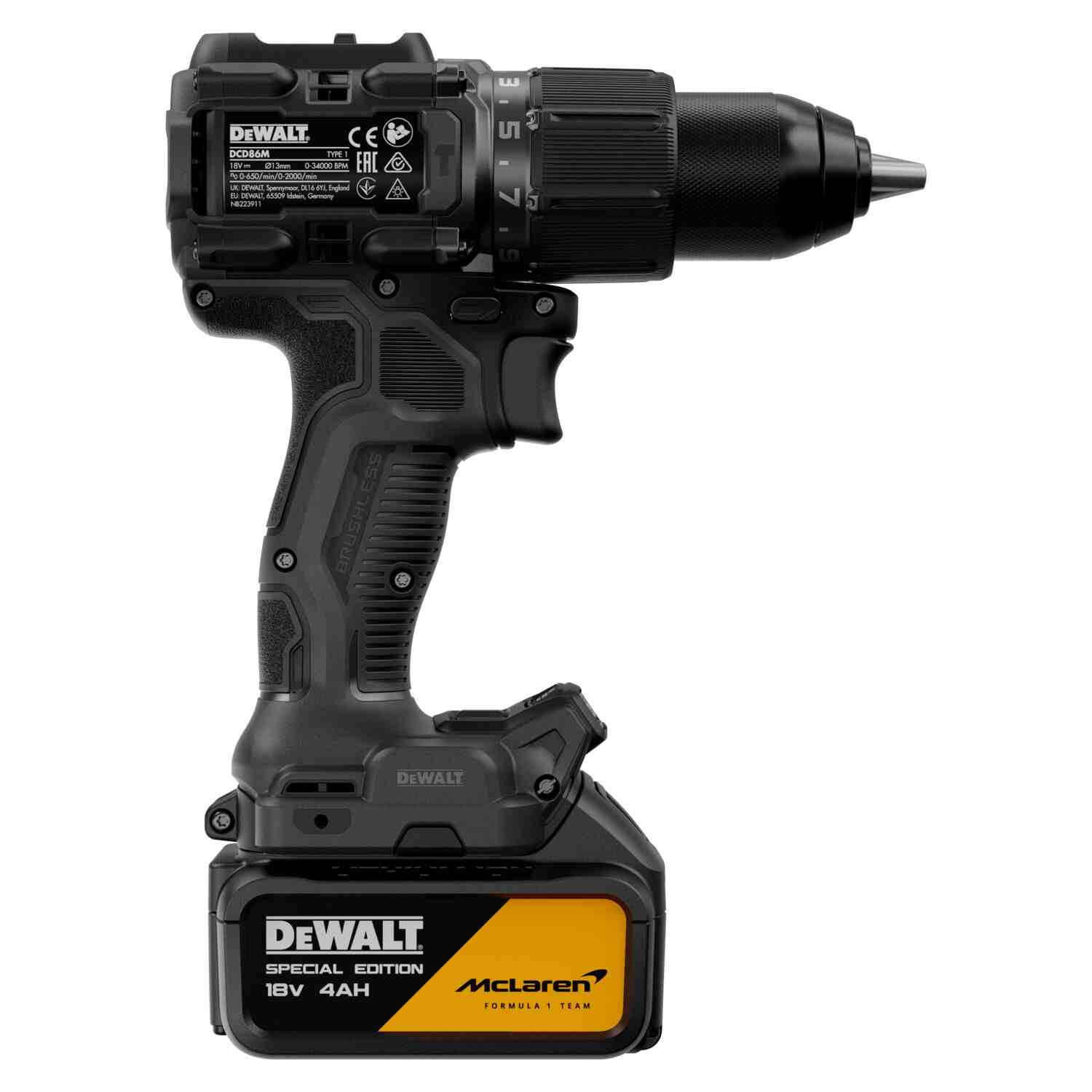 Дриль-шурупокрут ударний McLaren F1 TEAM SPECIAL EDITION DeWALT DCD86MM2T