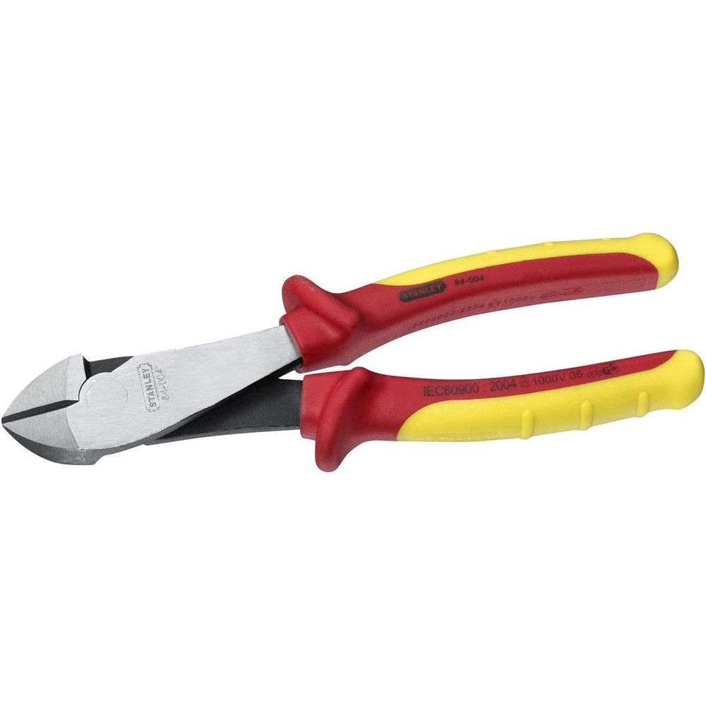 Кусачки MaxSteel VDE 1000V діагональні ізольовані довжиною 195 мм STANLEY 0-84-004