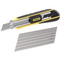Ніж FatMax Cartridge довжиною 180 мм з лезом шириною 18 мм з сегментами, що відламуються STANLEY 0-10-481