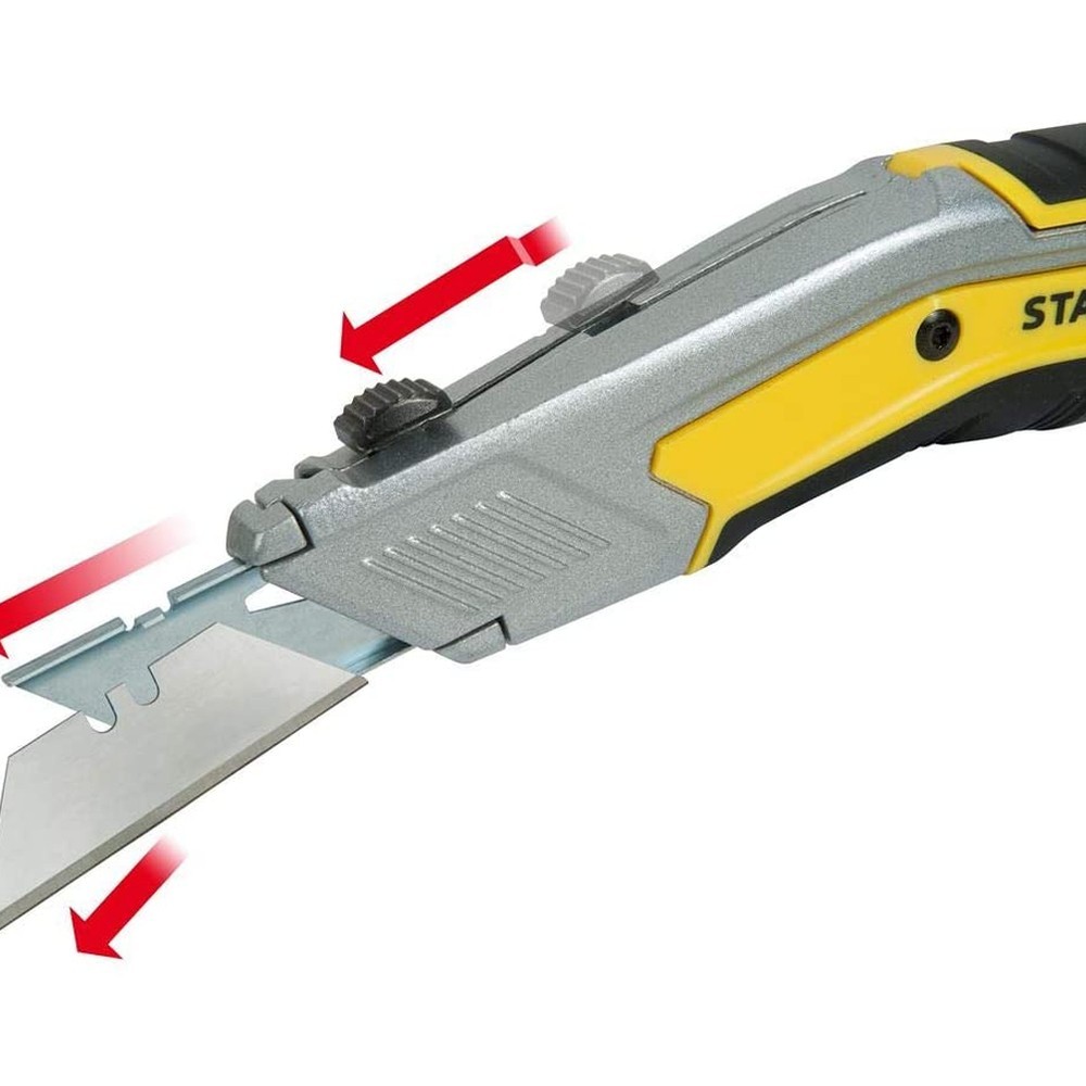 Ніж FATMAX EXO RETRACTABLE KNIFE завдовжки 190 мм з висувним трапецевидним лезом STANLEY FMHT0-10288