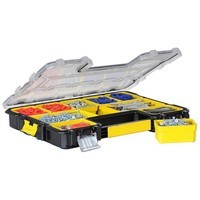 Органайзер професійний FATMAX SHALLOW PRO METAL LATCH, вологозахисний, розмірами 446x74x357 мм STANLEY 1-97-517