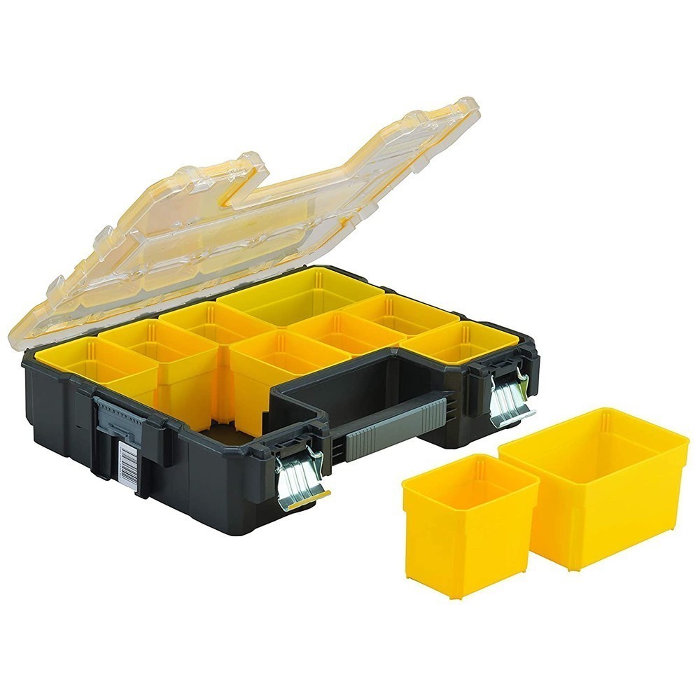 Органайзер професійний FATMAX SHALLOW PRO METAL LATCH, вологозахисний, розмірами 446x116x357 мм STANLEY 1-97-518