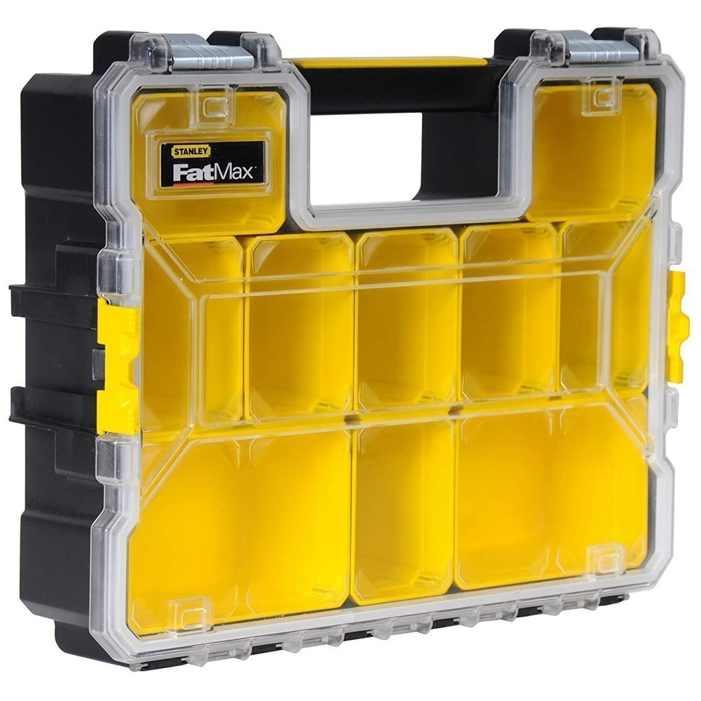 Органайзер професійний FATMAX SHALLOW PRO METAL LATCH, вологозахисний, розмірами 446x116x357 мм STANLEY 1-97-518