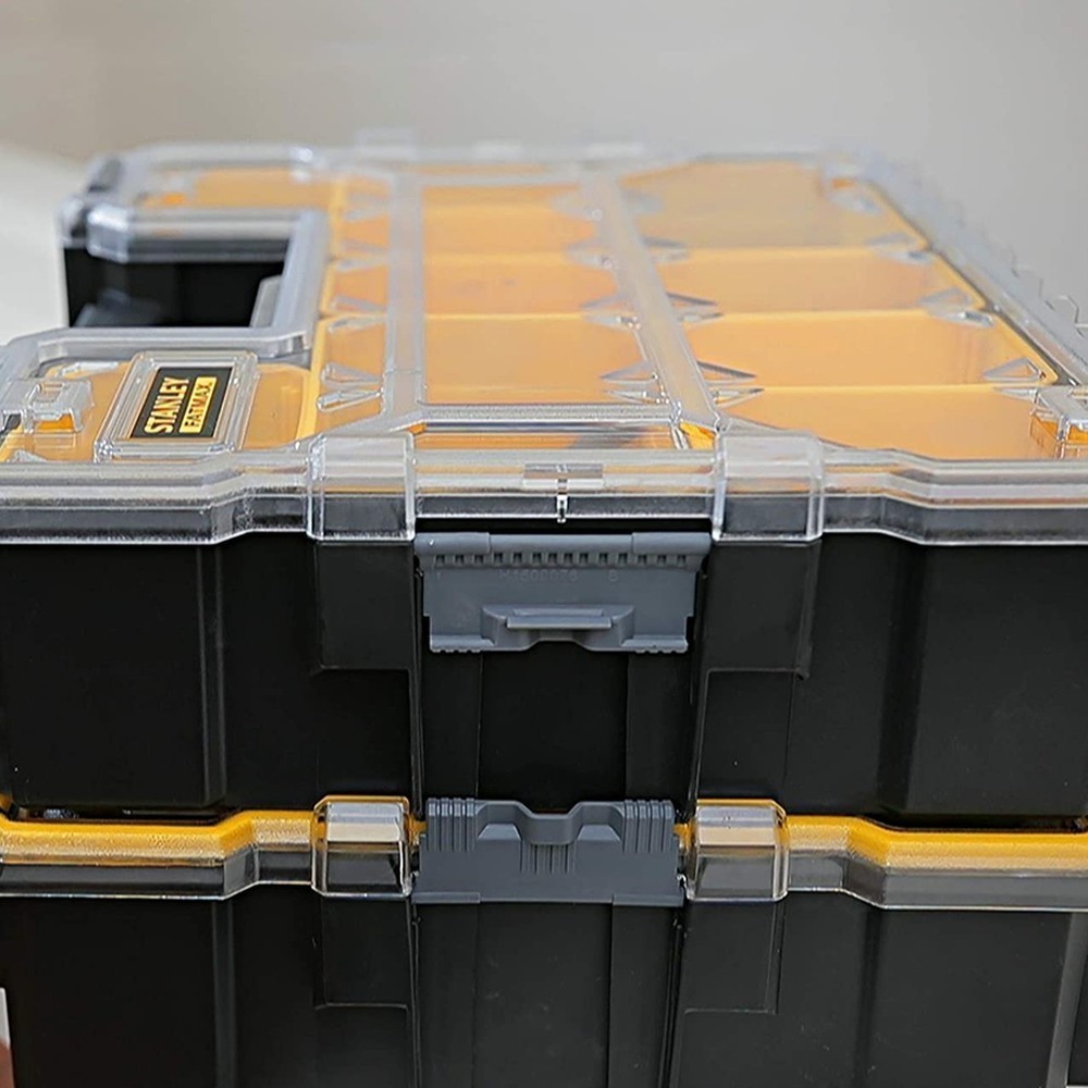 Органайзер професійний FATMAX SHALLOW PRO METAL LATCH, вологозахисний, розмірами 446x116x357 мм STANLEY 1-97-518