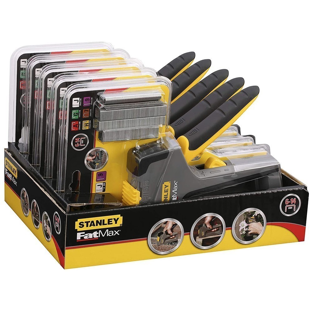 Степлер LIGHT DUTY / HEAVYDUTY / CABLE / BRADS TR75 FATMAX® 6 У 1 для всіх типів скоб STANLEY FMHT6-70868