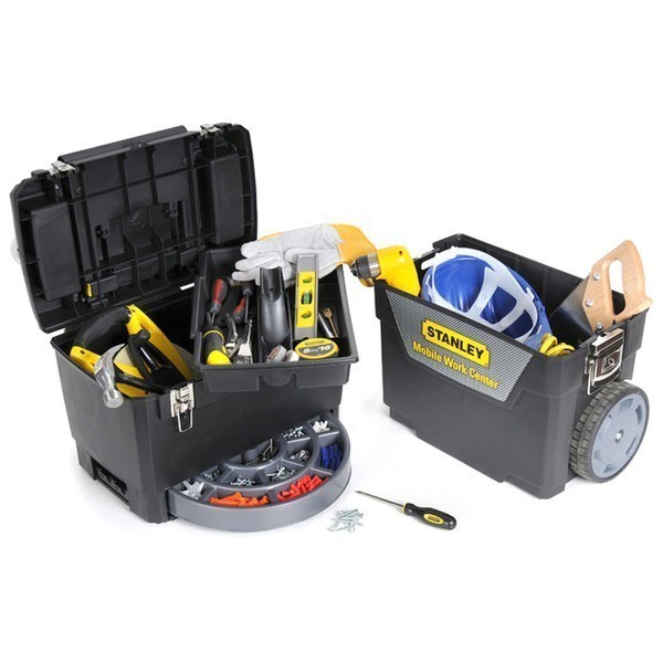 Ящик на колесах IML Mobile Work Center 2 in 1, розміри 473x302x627 мм STANLEY 1-93-968